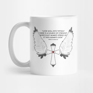 Stoic quote from Marcus Aurelius Mug